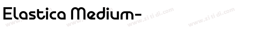Elastica Medium字体转换